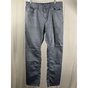 Prana Pants Men 34x32 Light Gray Brion Slim Fit Hiking Gorpcore